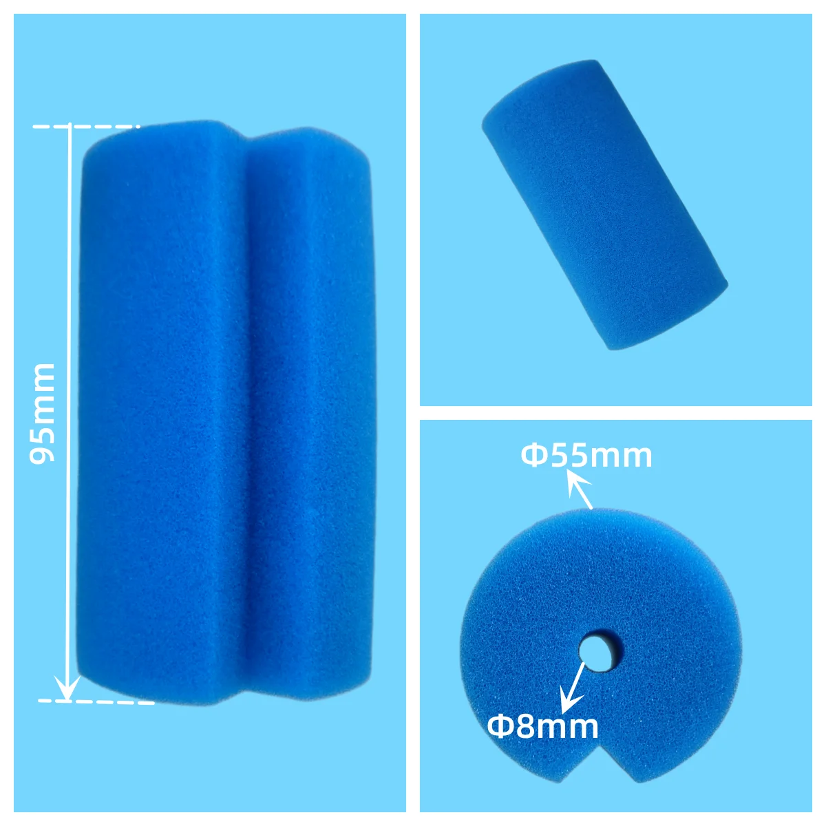 Sponge Manufacturers Direct Round Hole Endoscope Brush Medical Cleaning