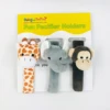 girafe, éléphant, singe