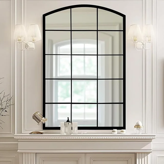 Steel French Window Fixed Casement Arch Window Soundproof Half Moon