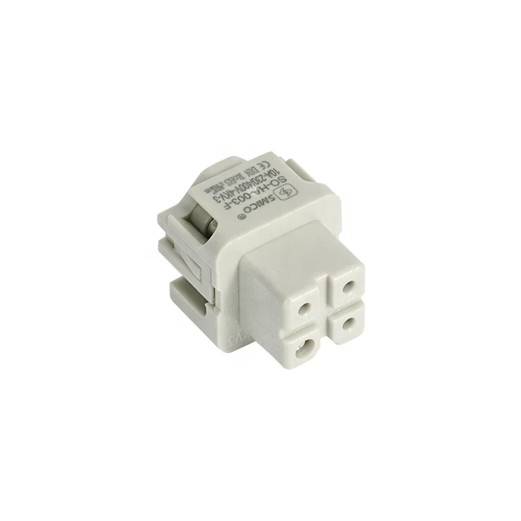 SIBAS HA 003 IP65 10A Heavy Duty Socket Connector With Metal Clamp