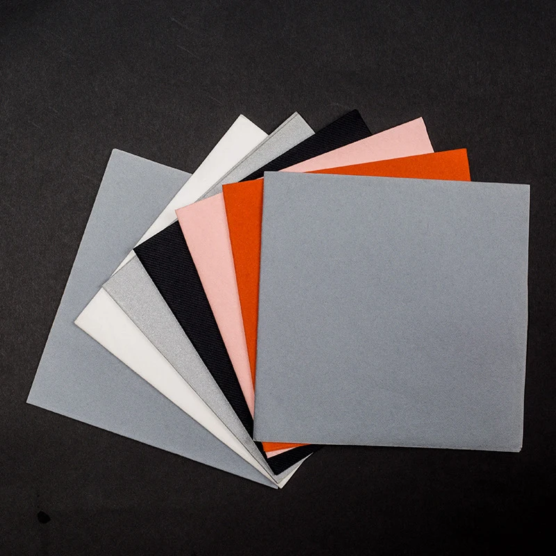 Manufacturers Customized 1ply 330mm*330mm Color Airlaid Paper Napkins Party/wedding Tissue Napkin