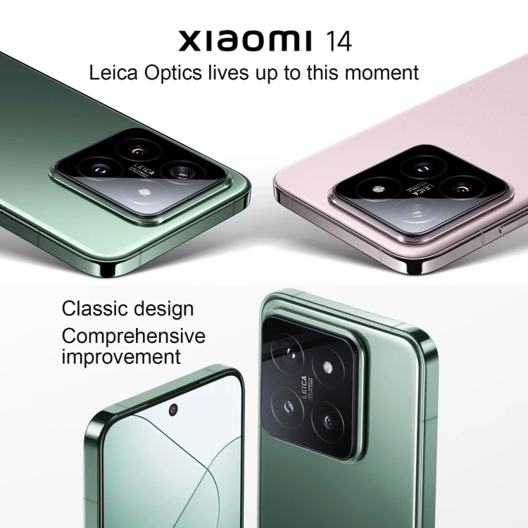 Global Version Xiaomi 14 Smartphone - 16GB/512GB, 6.36 Inch AMOLED