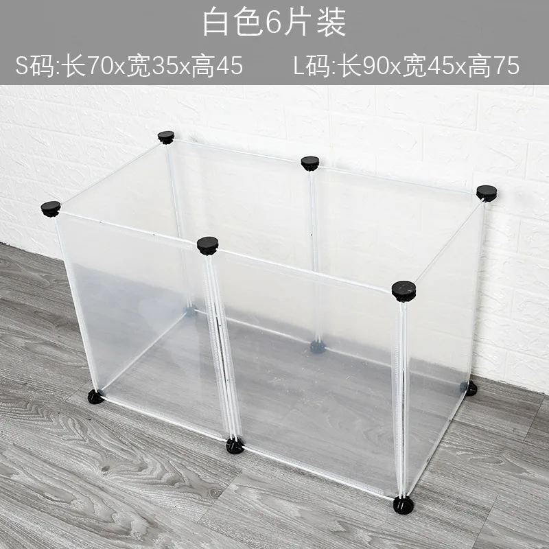 Invisible Railing For Pets Indoor Transparent Dog Cage Rail - Detachable Plastic Fence
