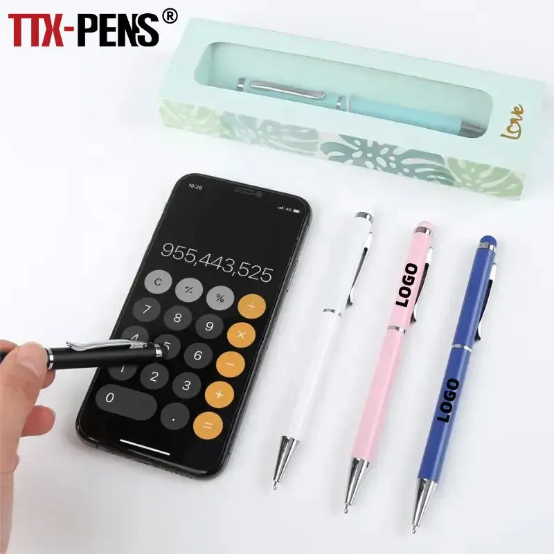 TTX, оптовая продажа, многофункциональная металлическая тонкая Шариковая ручка для сенсорного экрана