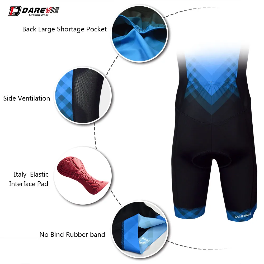 Darevie Custom Professional  ELASTIC INTERFACE Tri Pad up to 6 Hours Riding Cycling Triathlon Suit