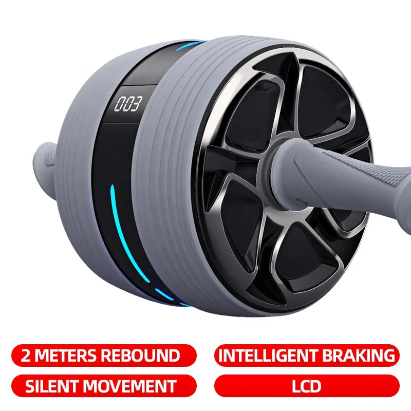 Новинка, Лидер продаж, автоматический пружинный ролик ab, бесшумный, высокого качества с цифровым счетчиком