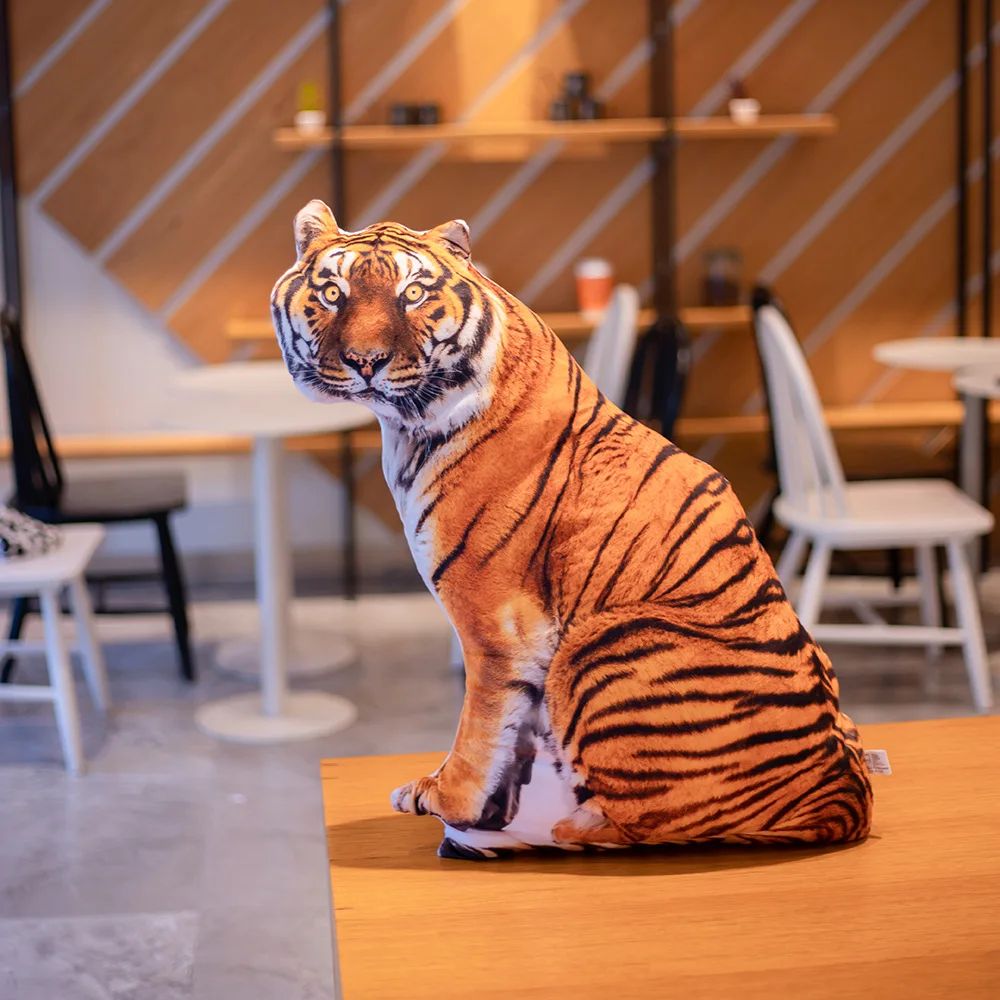 Realistic 3d Giant Tiger Plush Animal Soft Stuffed Toy Pillow Buy