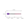 Purple silicone head mini lip brush