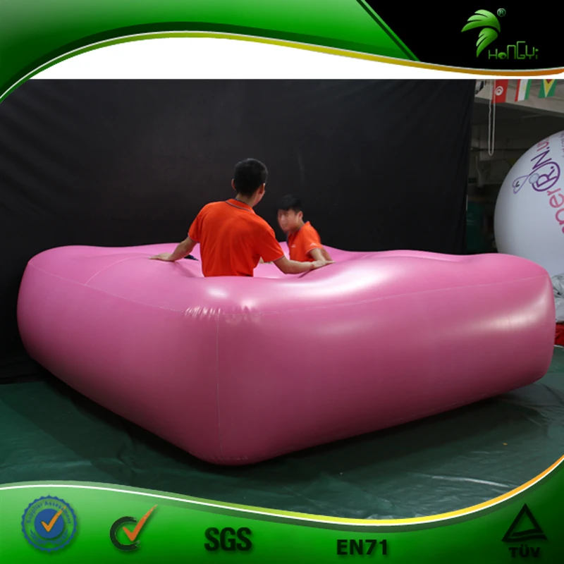 Inflatable Custom Pink Bed Mattress Inflatable Bounce Balloon Hongyi