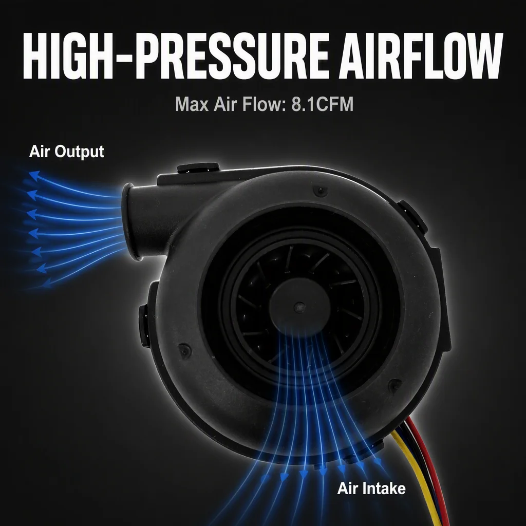 High Pressure Blower, 5831, 6CM, 12V, 24V - detail 4