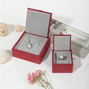 Hot  Minimalist selling jewelry box small retro ring earrings necklace jewelry box