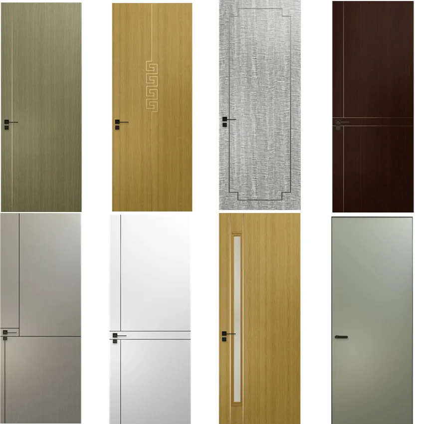 Modern Design Wpc Doors Waterproof Material Interior Door