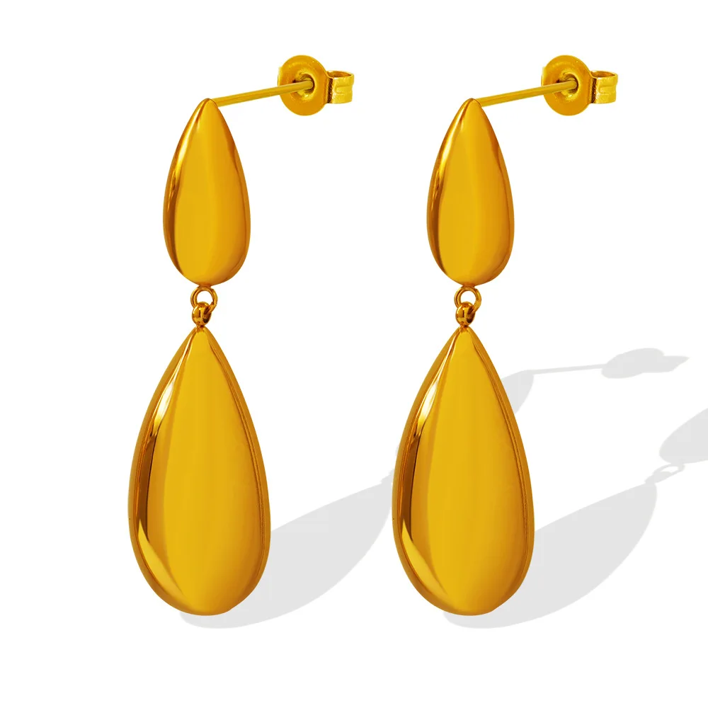 Moge Aretes De Moda Korea Fine Jewelry Earrings 18k Gold Plated