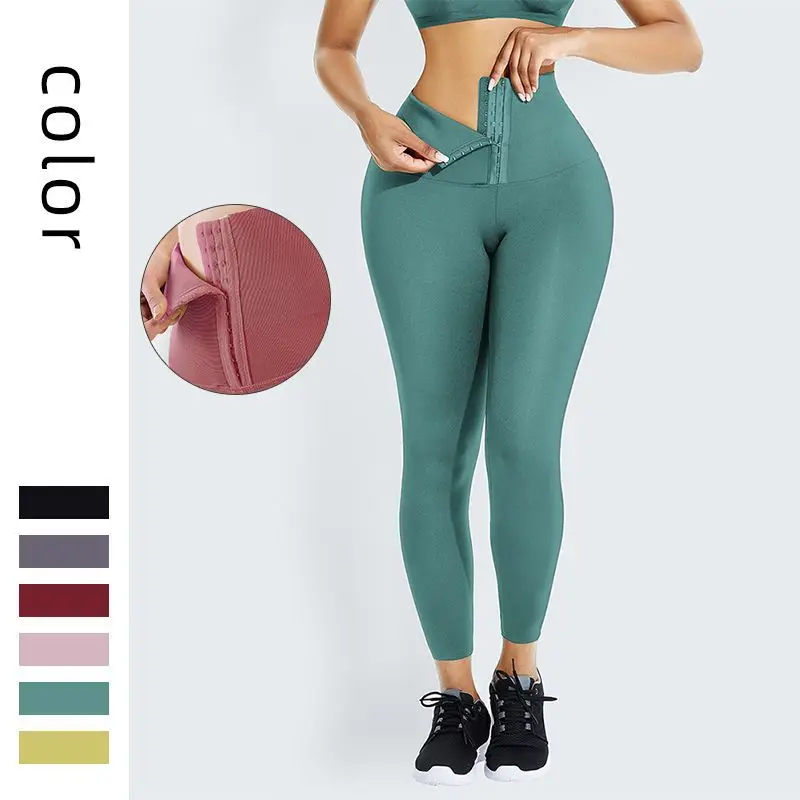 Custom Plus Size Waist Trainer Leggings Women Workout Gym Corset Yoga