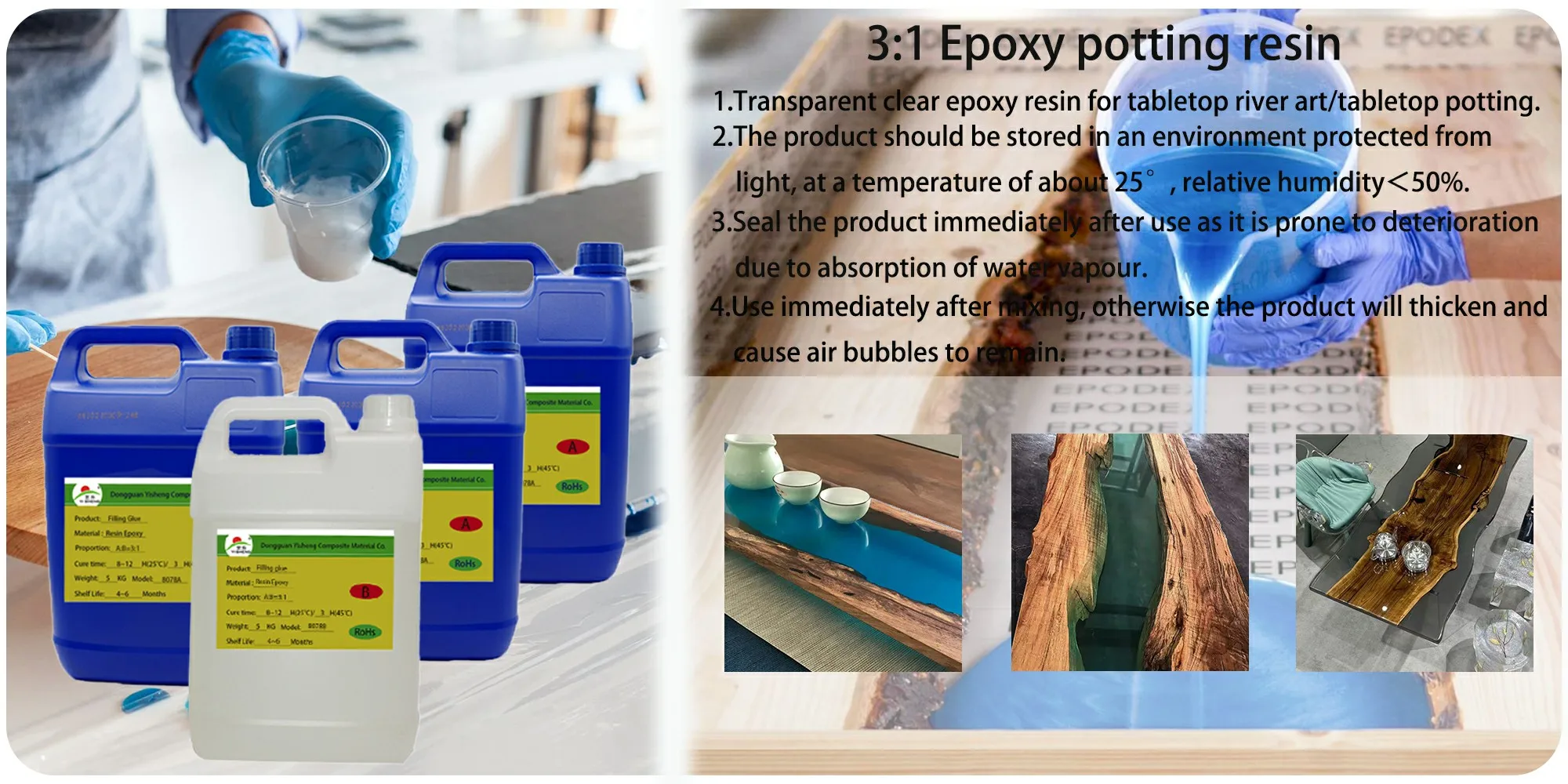 3:1 Ratio Epoxy Resin And Hardener Price Resin Epoxi Transparent Epoxi ...