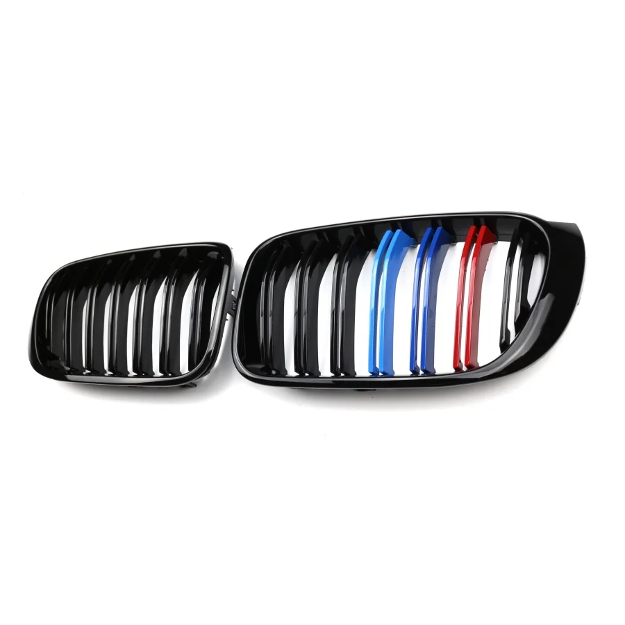 double bar abs front grille for bmw x3 2019 2021 models-3
