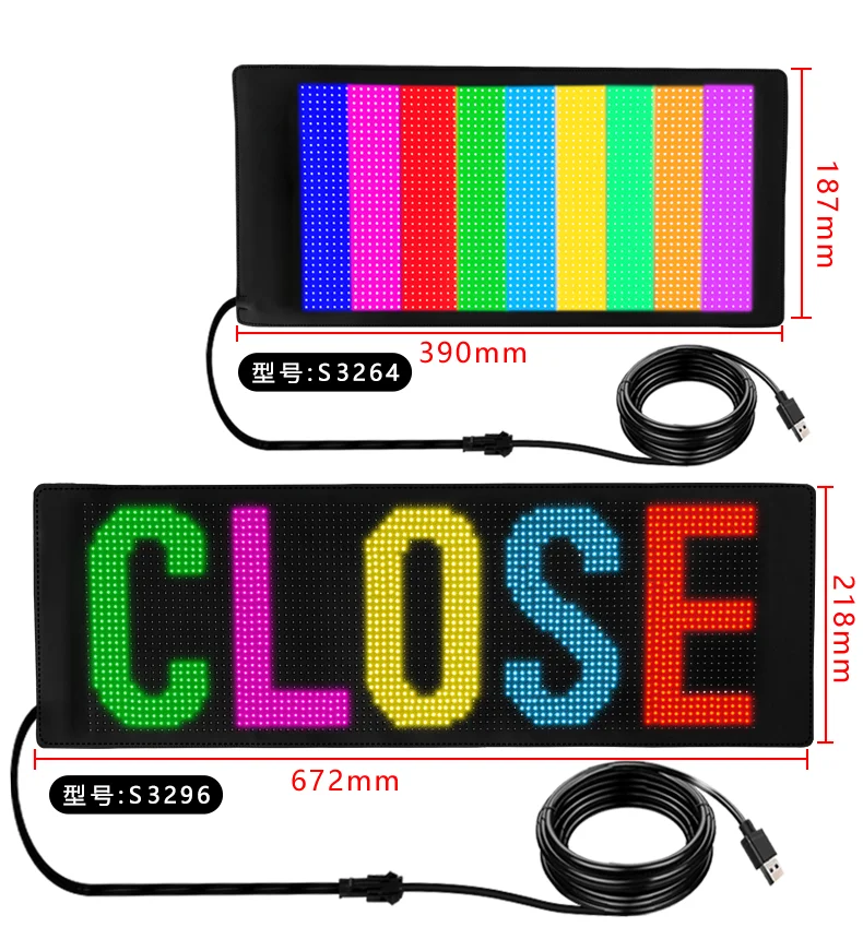 Programmable flex led display. Programmable flex led display