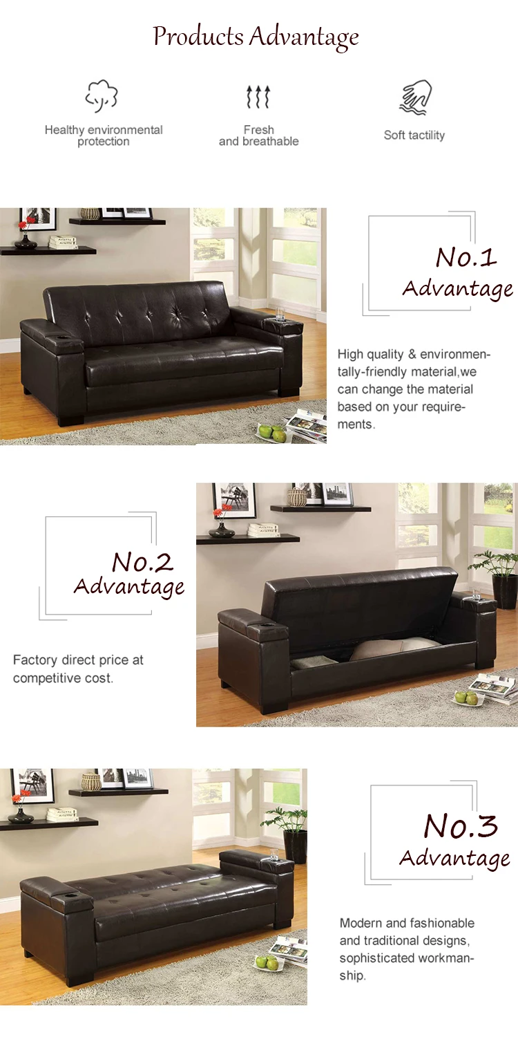 High End Home Furniture Modern Style Living Sofa Bed Foldable Sofacamas