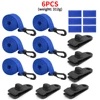 6 piezas/paquete azul