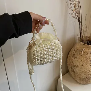 Crossbody Bags for Women Sweet Pearl Woven Girl Pillow Bag Cute Bag Luxury Designer Bags Purse and Handbags