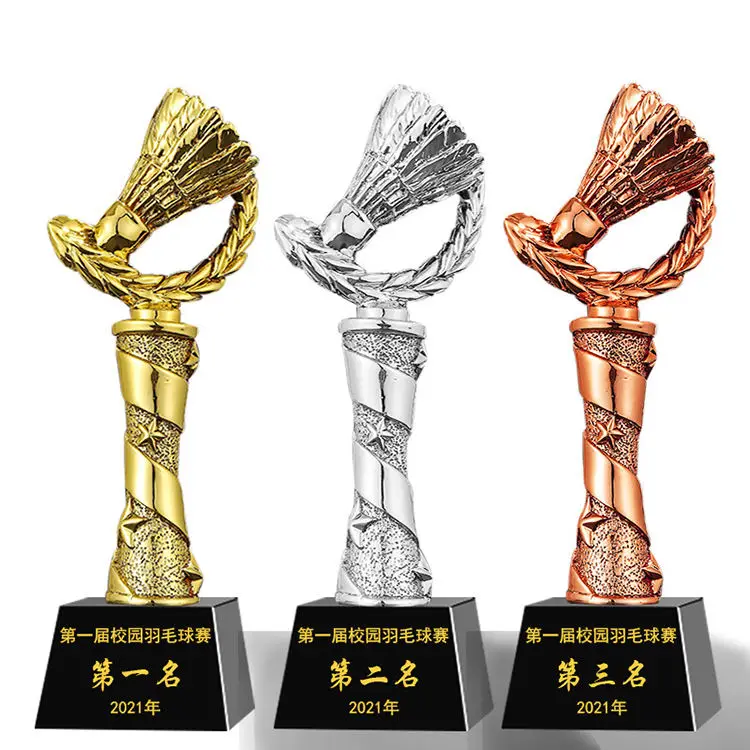 Factory wholesale custom league Award Crystal Sports Globe Soccer Gold Silver Copper Resin Trophy Award details