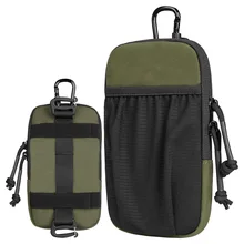 Outdoor Tactical Accessory Bag Shoulder Strap Multi-Function Molle Waist Bag Polyester Zipper Closure First Aid Mobile Phone Bag