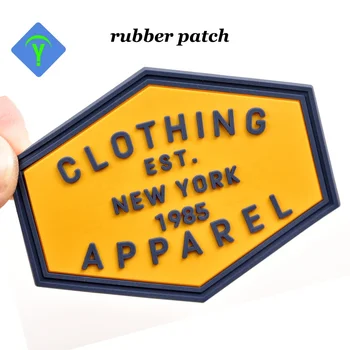 Cheap Custom Pvc Rubber Patches Private Logo Silicone Patch Sew On Garment Label Clothing Tag