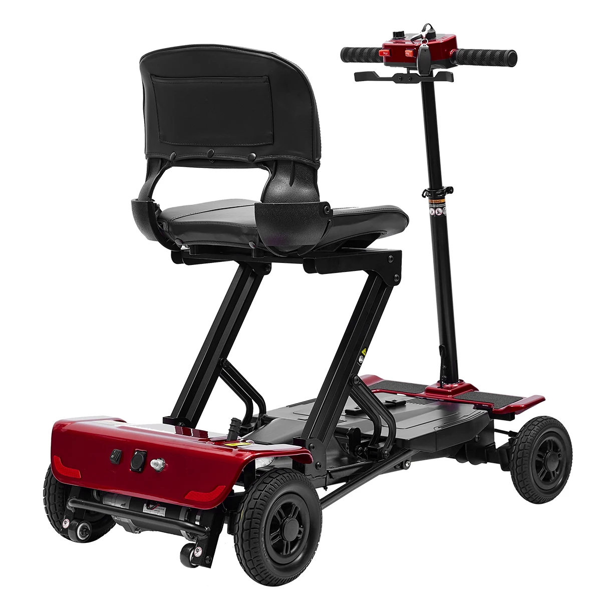Compact Foldable Lightweight 4 Wheel Auto-folding   Foldable Lightweight Mobility Electric Scooter for Elderly Foldable