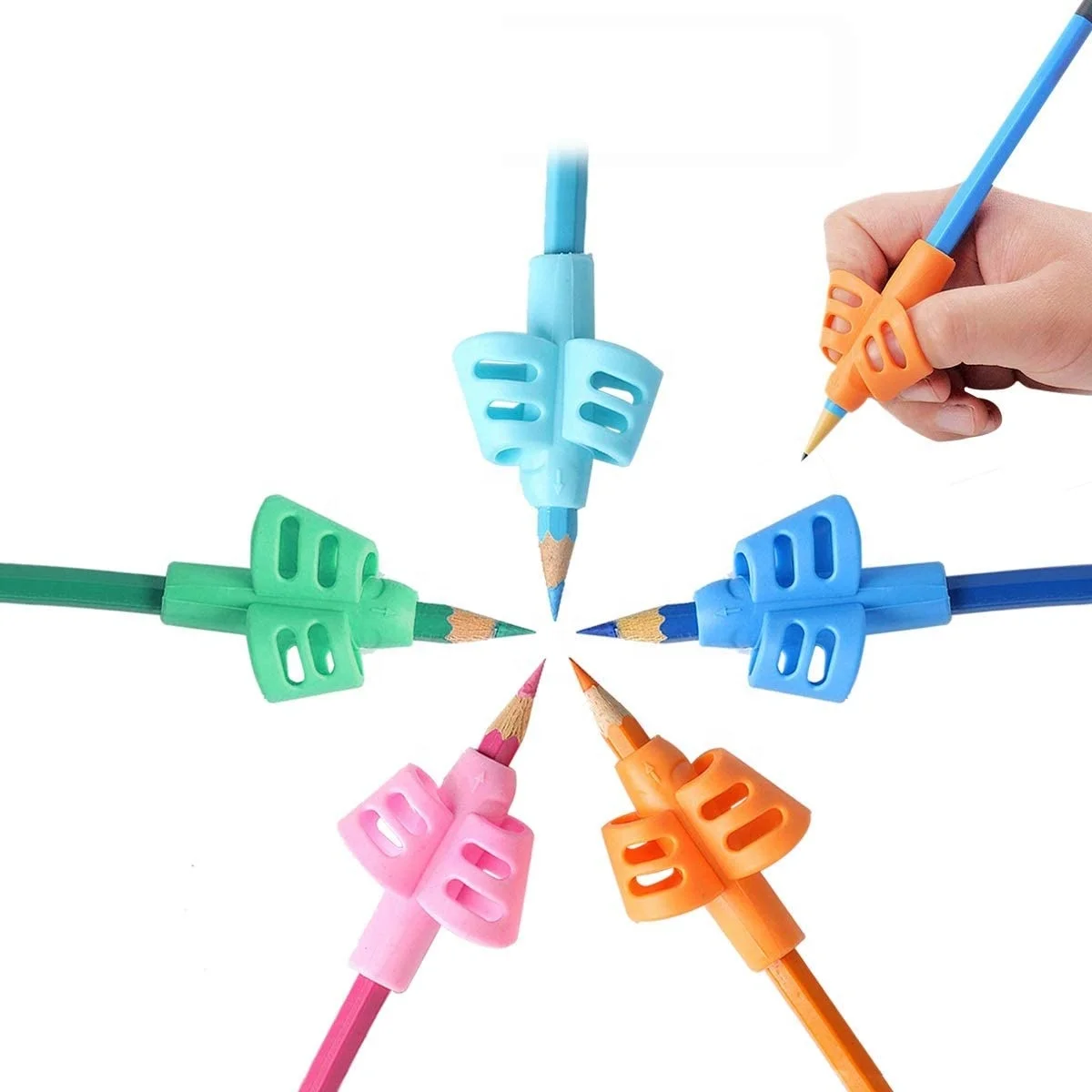 Lápiz De Silicona Para Niños, Soporte Para Lápices, Entrenamiento Ergonómico, Lápiz Para Niños, Ayuda Para Escribir, Corrección De Postura, 3 Unids / Set Inevent WJU1440-00 | En Línea