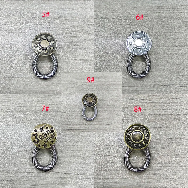 Unisex Jeans Metal Button Magic Extender Pants Waist Extender Snap Buttons