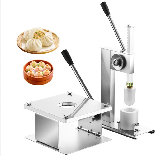 the chicken steamed stuffed bun hand press baozi forming twist bun encrusting new thin skin usa momo folding dough maker machine