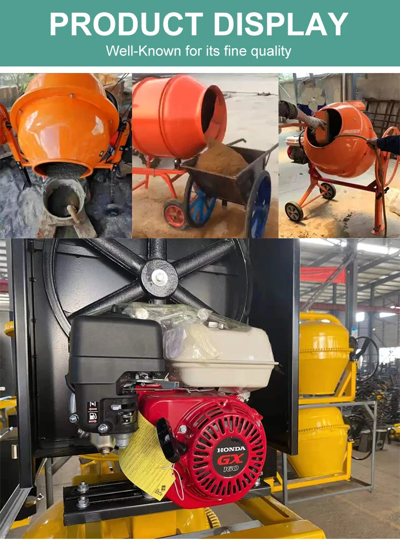 Vertical Cement Mixer Trailer 500 Liter Diesel Efficient Diesel