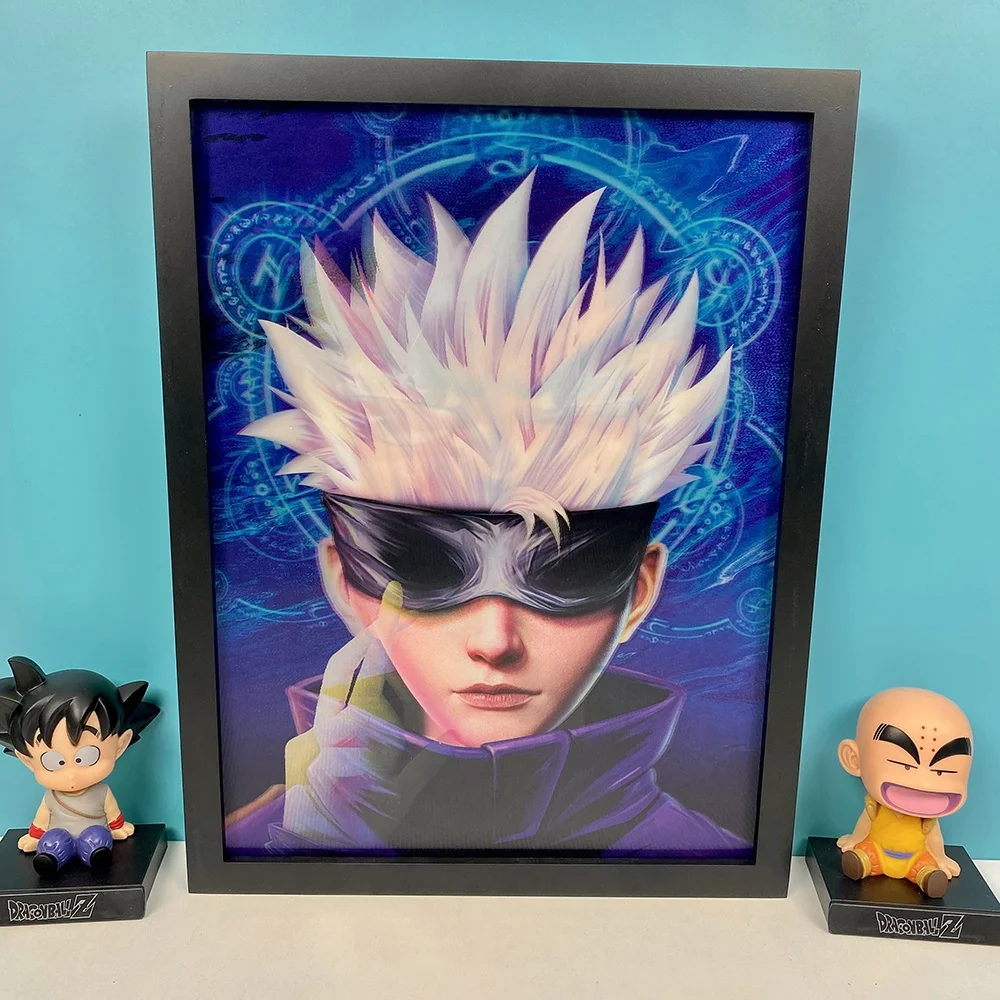 Gojo Satoru Jujutsu Kaisen 3d Lenticular Print Anime Poster Wall Art ...