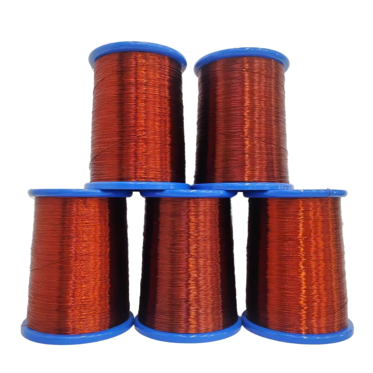 Factory Wholesale High-Mechanical-Strength Polyesterimide Enameled Wire Class 180 Welding Machine Use Solid Conductor