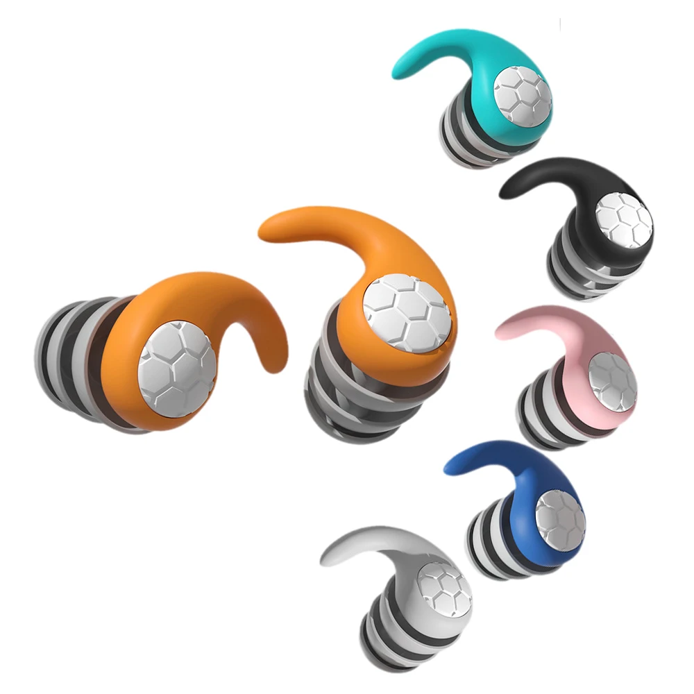 CE Certified Silicone Earplugs with Custom Logo Safety Noise Reduction Accessories for Sleep Swim Soundproof Hearing Protection