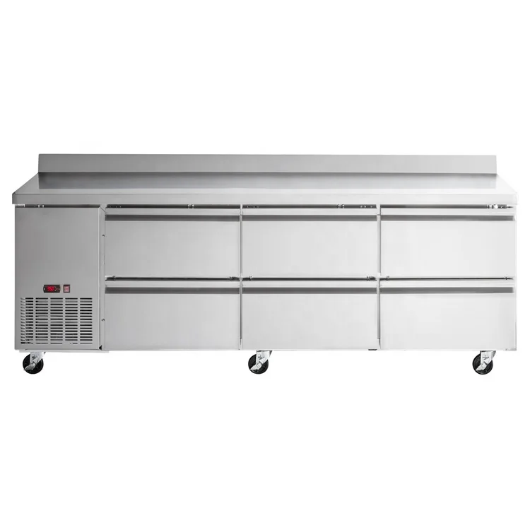 Drawer Design Undercounter Commercial Meat Fridge and Freezer With CE