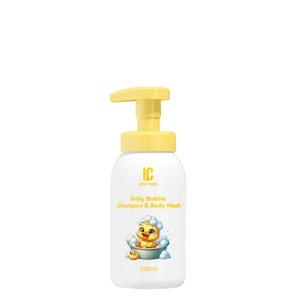 Herbal Gentle 2-in-1 Sea Buckthorn Scented Body Wash Shampoo Kids Liquid Cleansing Moisturizing Softening Hair for Baby Showers