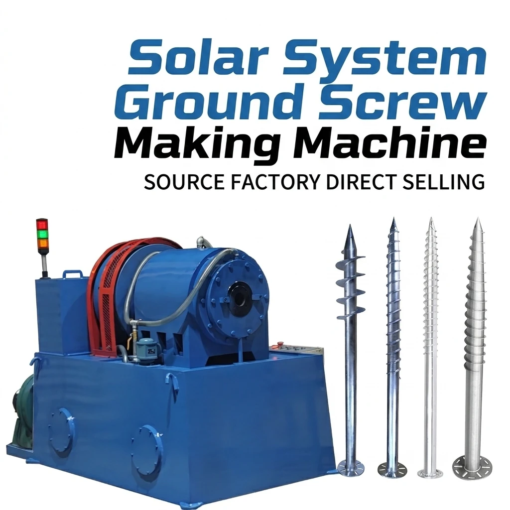 Semi-Automatic Ground Screw Pile Machine Helical Pile Making Machine Source Factory Direct Selling