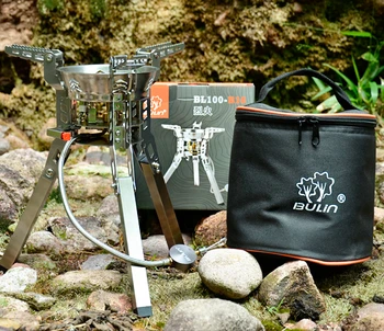 3253 BuLin BL１００- B１６ 屋外 キャンプ用品 ハイキング ピクニック 折りたたみ式 分割式 ガスバーナー ポータブル バーベキュー用品 BL100-B16 3800ワットの強力なパワー屋外分割ガスストーブ折りたたみ