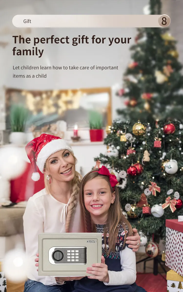 CEQSAFE American High-end Mini Electronic Digital Lock Security Safe Box for Money manufacture