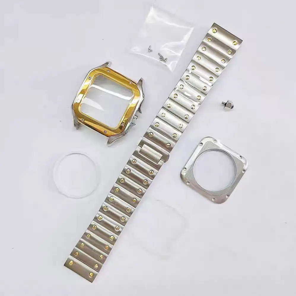 Nh35 Square Case Luxury Square 38mm Stainless Steel Case for NH35/36 Movements