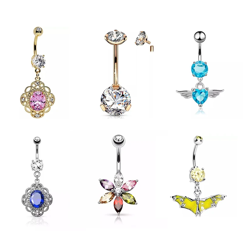 2023 Popular Piercing Jewelry Belly Button Beautiful Navel Piercing