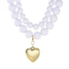 White & Gold Heart D