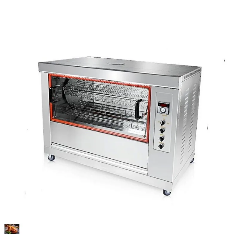 【ステンレス】 手羽先ロティサリーオーブンテーブル回転式電気チキンロースターオーブン Buy Roasted Chicken Oven