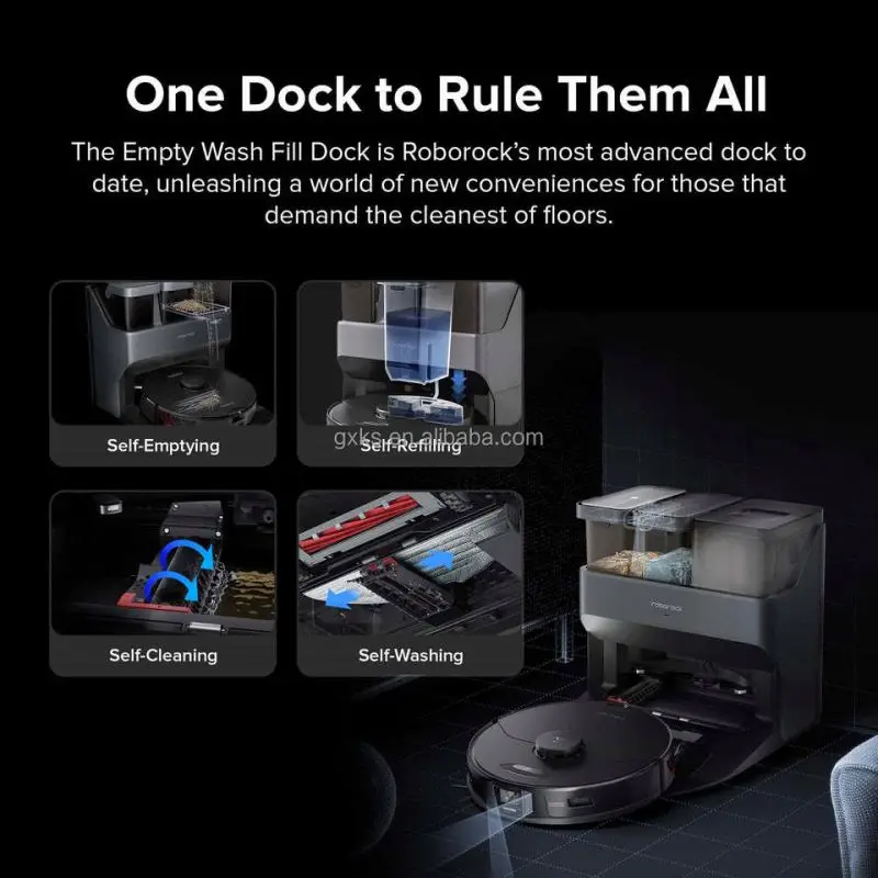 2022 New Arrival 5100pa Roborock S7 MaxV Ultra  Empty Wash Fill Dock Self-clean Sweeping Mop Floor Vacuum Cleaner Robot Vacuum