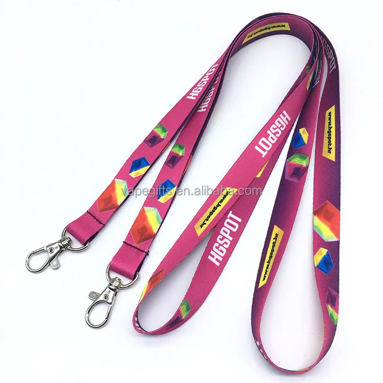 Low MOQ Polyester Custom Lanyard Keychain Fast Shipping Fashion Lanyard