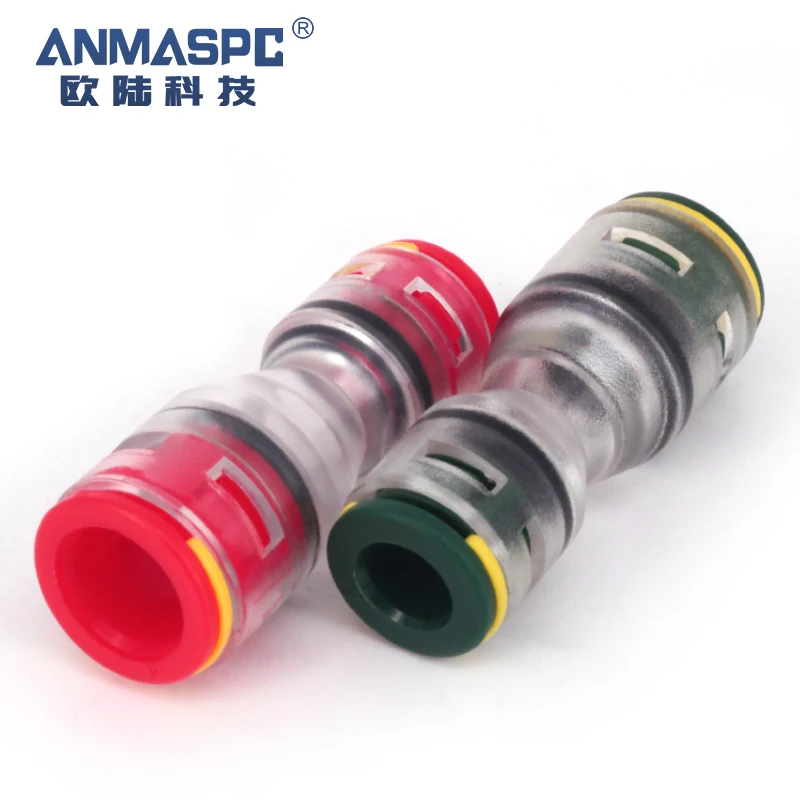 HDPE Fiber Optic Push Fit Reducer Microduct Connector for Microducts