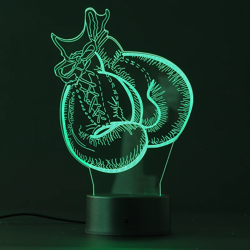 Customized Shaped LED Flashing Night Light USB Charging Discoloration 3D Acrylic Visual Lamp