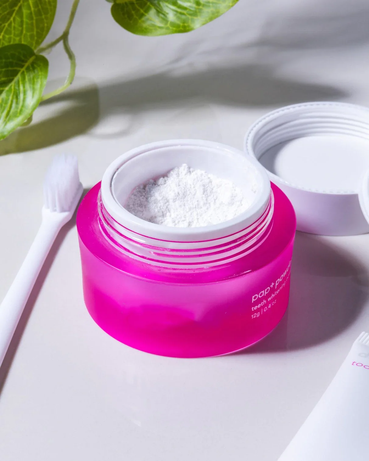 SmileKit Customized Logo 12g Mint Flavor Tooth Whitening White Color PAP Teeth Whitening Powder With Private Label