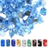 Pacific Ocean Blue Reflective Fire Glass